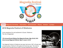 Tablet Screenshot of magnoliafestival.com