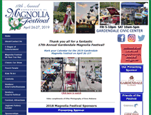 Tablet Screenshot of magnoliafestival.org